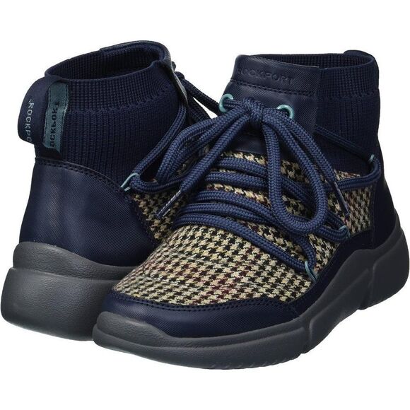 Rockport Womens R-Evolution Bungee Bootie Synthetic Ankle Boot Blue Size 8.5 NWT - Picture 1 of 12